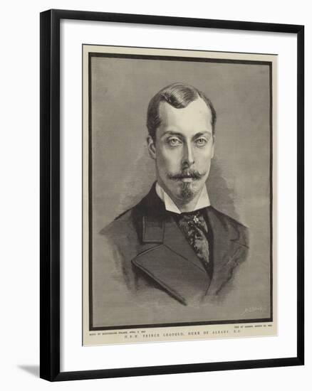 Hrh Prince Leopold, Duke of Albany-null-Framed Giclee Print