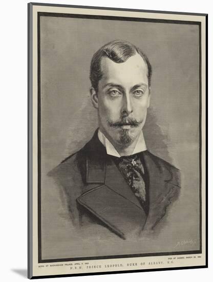 Hrh Prince Leopold, Duke of Albany-null-Mounted Giclee Print