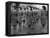 HRH Princess Elizabeth Visits Members of the Womens Land Army at Bedford-null-Framed Stretched Canvas