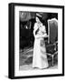 Hrh Queen Elizabeth II at the Royal Silver Jubilee Tour in New Zealand-null-Framed Photographic Print