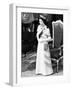 Hrh Queen Elizabeth II at the Royal Silver Jubilee Tour in New Zealand-null-Framed Photographic Print