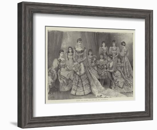 Hrh the Duchess of York and Her Bridesmaids-Arthur Hopkins-Framed Giclee Print