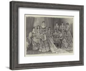 Hrh the Duchess of York and Her Bridesmaids-Arthur Hopkins-Framed Giclee Print