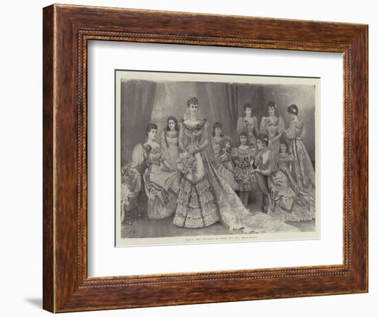 Hrh the Duchess of York and Her Bridesmaids-Arthur Hopkins-Framed Giclee Print