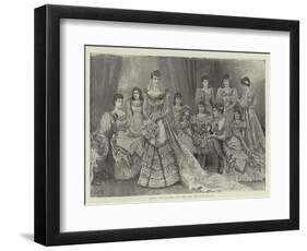 Hrh the Duchess of York and Her Bridesmaids-Arthur Hopkins-Framed Giclee Print