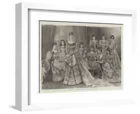 Hrh the Duchess of York and Her Bridesmaids-Arthur Hopkins-Framed Giclee Print