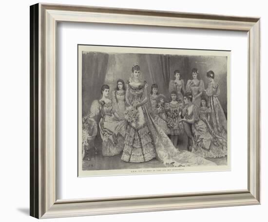 Hrh the Duchess of York and Her Bridesmaids-Arthur Hopkins-Framed Giclee Print