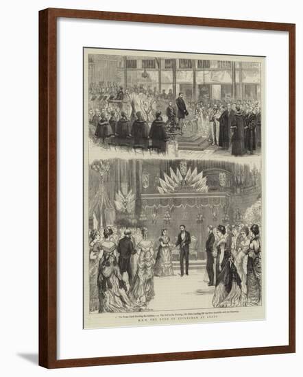 Hrh the Duke of Edinburgh at Leeds-null-Framed Giclee Print