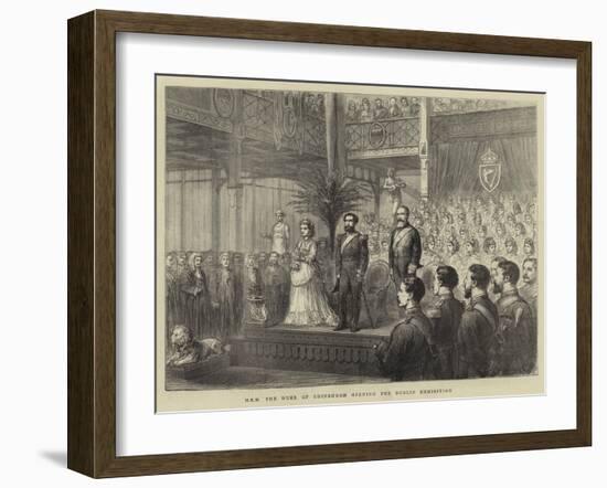 Hrh the Duke of Edinburgh Opening the Dublin Exhibition-null-Framed Giclee Print