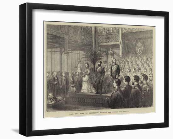 Hrh the Duke of Edinburgh Opening the Dublin Exhibition-null-Framed Giclee Print