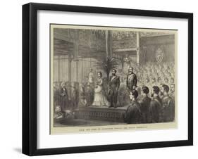 Hrh the Duke of Edinburgh Opening the Dublin Exhibition-null-Framed Giclee Print