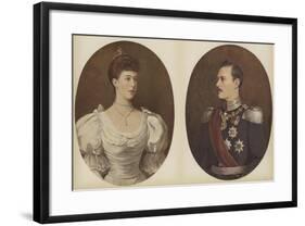 Hrh the Grand Duchess of Hesse, HRH the Grand Duke of Hesse-null-Framed Giclee Print