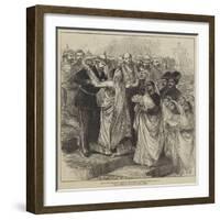 Hrh the Prince of Wales at the School Children's Fete, Bombay-null-Framed Giclee Print