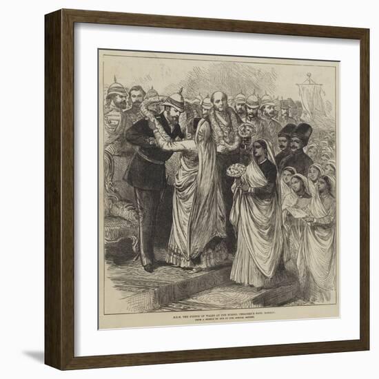 Hrh the Prince of Wales at the School Children's Fete, Bombay-null-Framed Giclee Print