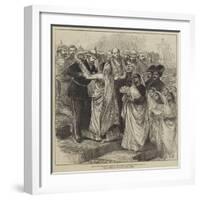 Hrh the Prince of Wales at the School Children's Fete, Bombay-null-Framed Giclee Print