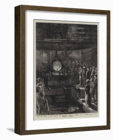 Hrh the Prince of Wales Casting the Equestrian Statue of Himself by J E Boehm-Sydney Prior Hall-Framed Giclee Print