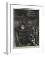 Hrh the Prince of Wales Casting the Equestrian Statue of Himself by J E Boehm-Sydney Prior Hall-Framed Giclee Print