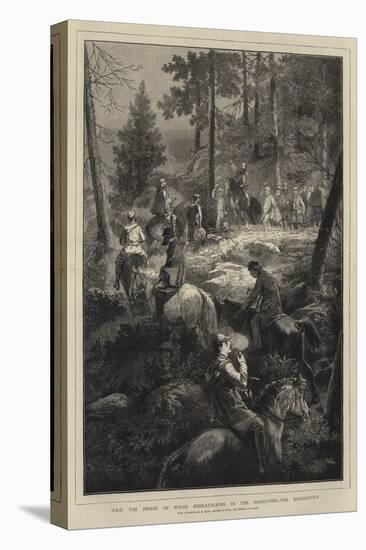 Hrh the Prince of Wales Deer-Stalking in the Highlands, the Rendezvous-Mihaly von Zichy-Stretched Canvas
