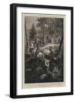 Hrh the Prince of Wales Deer-Stalking in the Highlands, the Rendezvous-Mihaly von Zichy-Framed Giclee Print