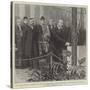 Hrh the Prince of Wales Laying the Foundation-Stone of the New Buildings of the Sussex County Hospi-null-Stretched Canvas