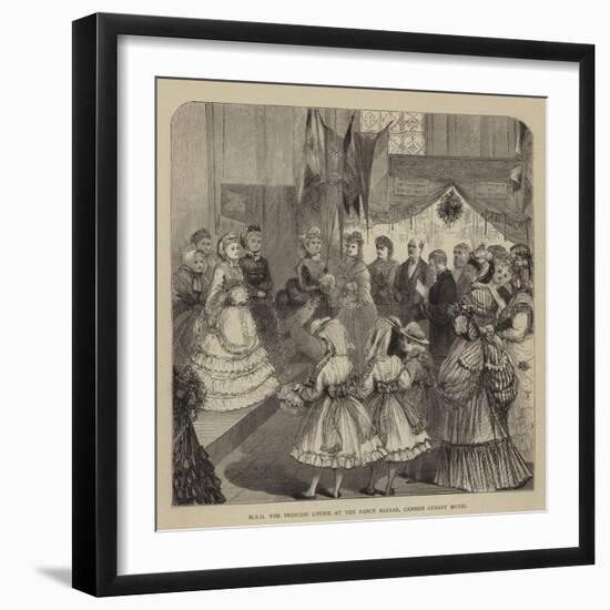 Hrh the Princess Louise at the Fancy Bazaar, Cannon Street Hotel-null-Framed Giclee Print