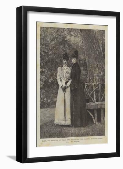 Hrh the Princess of Wales and Her Sister, the Czarina, at Copenhagen-null-Framed Giclee Print