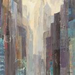 City at Dawn-Hristova Albena-Framed Stretched Canvas