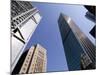 Hsbc Building on Left, and Cheung Kong Center on Right, Central, Hong Kong Island, Hong Kong, China-Amanda Hall-Mounted Photographic Print