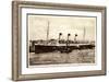 HSDG, Dampfschiff Cap Arcona Am Hafen, Schlepper-null-Framed Giclee Print