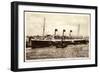 HSDG, Dampfschiff Cap Arcona Am Hafen, Schlepper-null-Framed Giclee Print