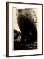 HSDG, Dampfschiff Cap Arcona Im Dock, Havarie, Werft-null-Framed Giclee Print