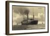 HSDG, Dampfschiff Cap Arcona in Fahrt, Segelboote-null-Framed Giclee Print