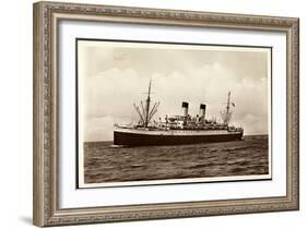 HSDG, Dampfschiff M.S. Monte Cervantes Auf Hoher See-null-Framed Giclee Print