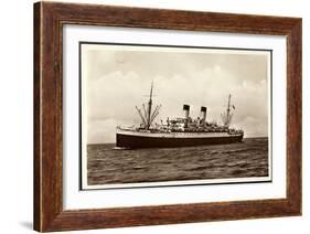 HSDG, Dampfschiff M.S. Monte Cervantes Auf Hoher See-null-Framed Giclee Print