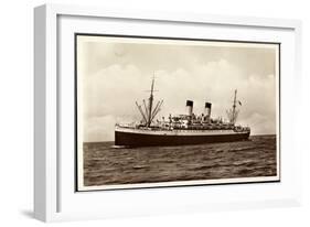 HSDG, Dampfschiff M.S. Monte Cervantes Auf Hoher See-null-Framed Giclee Print