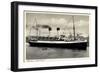 HSDG, Dampfschiff Monte Olivia in Fahrt, Fahnen-null-Framed Giclee Print