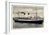 HSDG, Dampfschiff Monte Olivia in Fahrt, Fahnen-null-Framed Giclee Print