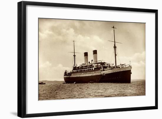 HSDG, Dampfschiff Monte Olivia, Motorschiff-null-Framed Giclee Print