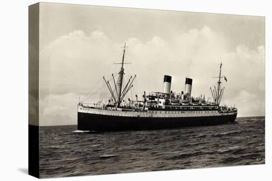 HSDG, M.S. Monte Cervantes, Dampfschiff in Fahrt-null-Stretched Canvas