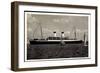 HSDG, M.S. Monte Olivia, Dampfschiff, Segelboote-null-Framed Giclee Print