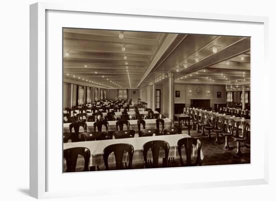 HSDG, M.S. Monte Olivia, Dampfschiff, Speisesaal-null-Framed Giclee Print