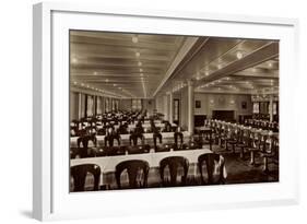 HSDG, M.S. Monte Olivia, Dampfschiff, Speisesaal-null-Framed Giclee Print