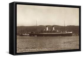 HSDG, M.S. Monte Sarmiento, Dampfschiff an Der Küste-null-Framed Stretched Canvas