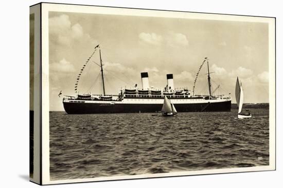 HSDG, M.S. Monte Sarmiento, Dampfschiff, Segelboote-null-Stretched Canvas