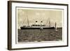 HSDG, M.S. Monte Sarmiento, Dampfschiff, Segelboote-null-Framed Giclee Print