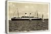 HSDG, M.S. Monte Sarmiento, Dampfschiff, Segelboote-null-Stretched Canvas