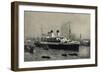 HSDG, Zweischrauben Monte Dampfschiff, Hafenausfahrt-null-Framed Giclee Print