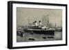 HSDG, Zweischrauben Monte Dampfschiff, Hafenausfahrt-null-Framed Giclee Print