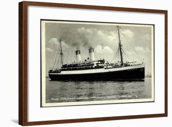 HSDG,Zweischrauben Motorschiff Monte Olivia, Dampfer-null-Framed Giclee Print