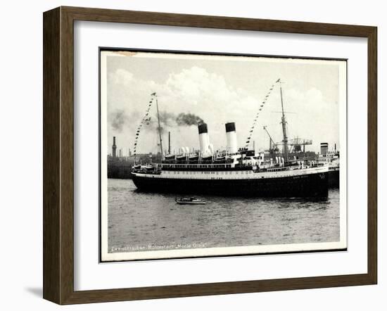 HSDG, Zweischrauben Motorschiff Monte Olivia,Dampfer-null-Framed Giclee Print